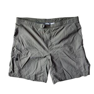 Columbia Men's Cargo Shorts Olive Green Belted Quick Dry Outdoor Size XL